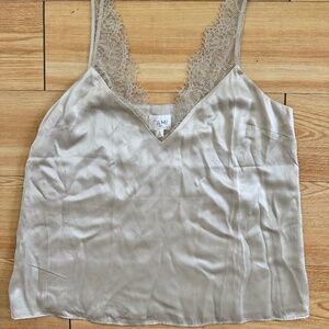 Cami NYC Silk Lace Tank NWOT size M